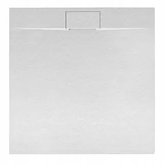 Štvorcová sprchová vanička MIKO 80 × 80 × 2,6 biela so sifónom